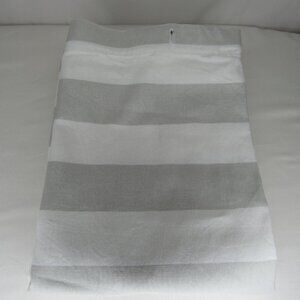 Lauren Ralph Lauren Gray White Stripe Shower Curtain Cotton